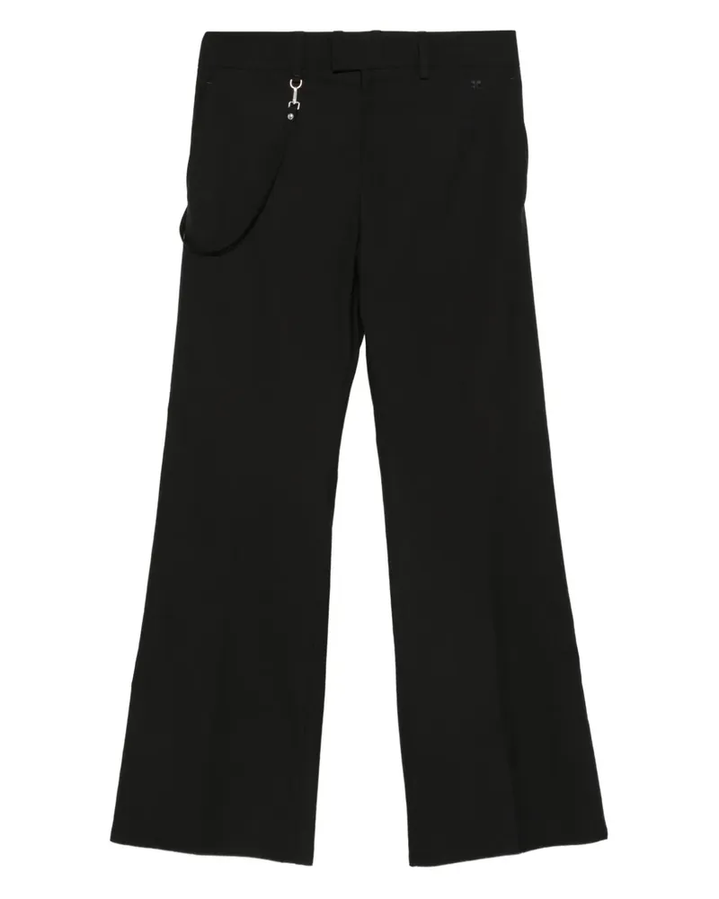 Courrèges Hose mit Gürtelschlaufen - Schwarz Schwarz