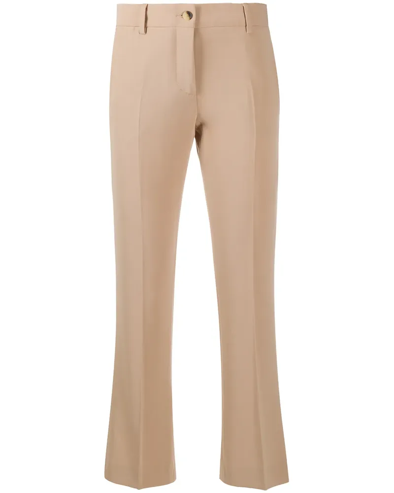 Alberto Biani Halbhohe Cropped-Hose - Braun Braun