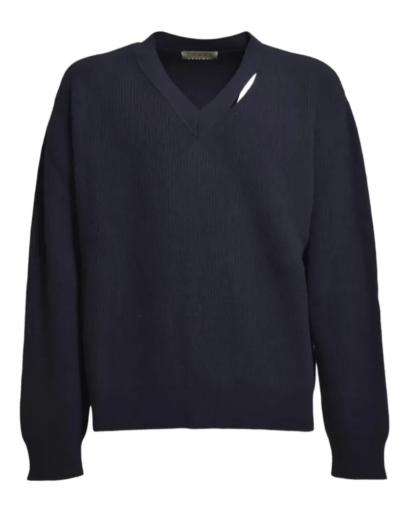 PAURA Pullover mit V-Ausschnitt - Blau Blau