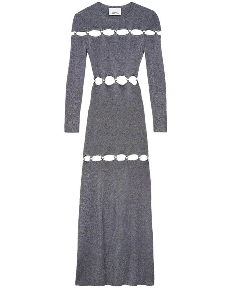Isabel Marant Elmire Kleid - Silber Silber