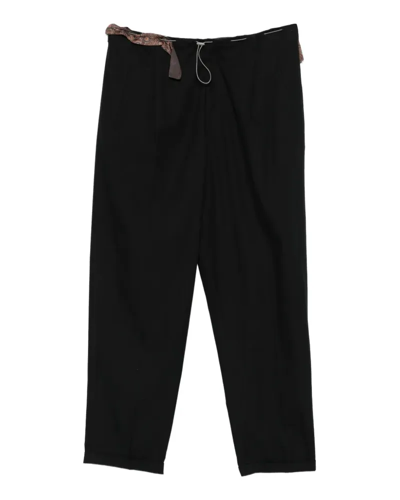 Magliano People Chic Release paisley-print trousers - Schwarz Schwarz