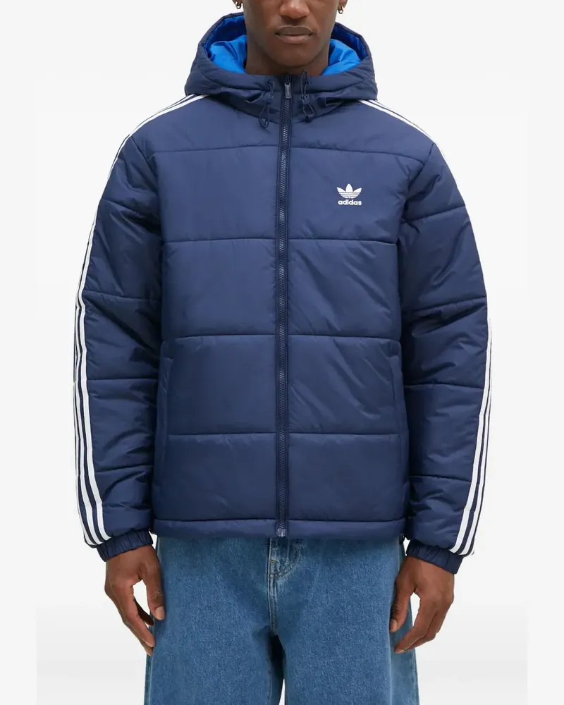 adidas reversible-design padded jacket - Blau Blau