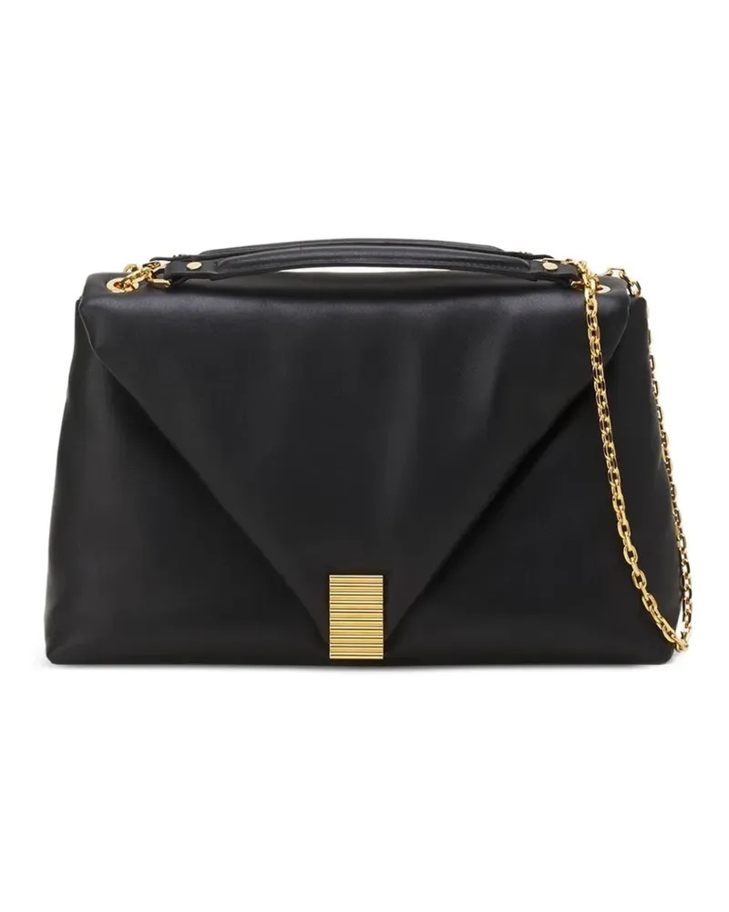 Lanvin Schultertasche mit Klappe - Schwarz Schwarz