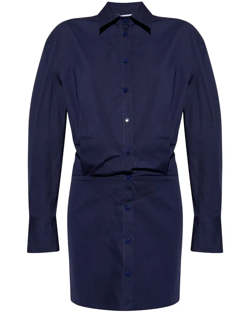ATTICO Minikleid mit Knöpfen - Blau Blau