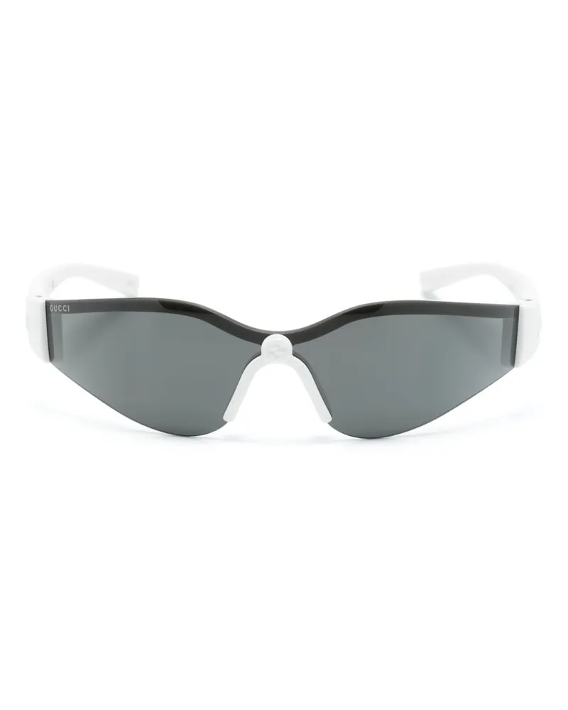 Gucci Sonnenbrille mit Shield-Gestell - Weiß Weiß
