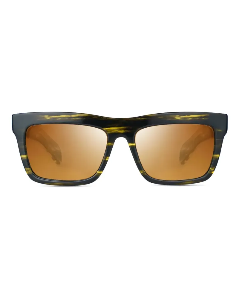 Bugatti Eckige Sonnenbrille in Schildpattoptik - Braun Braun