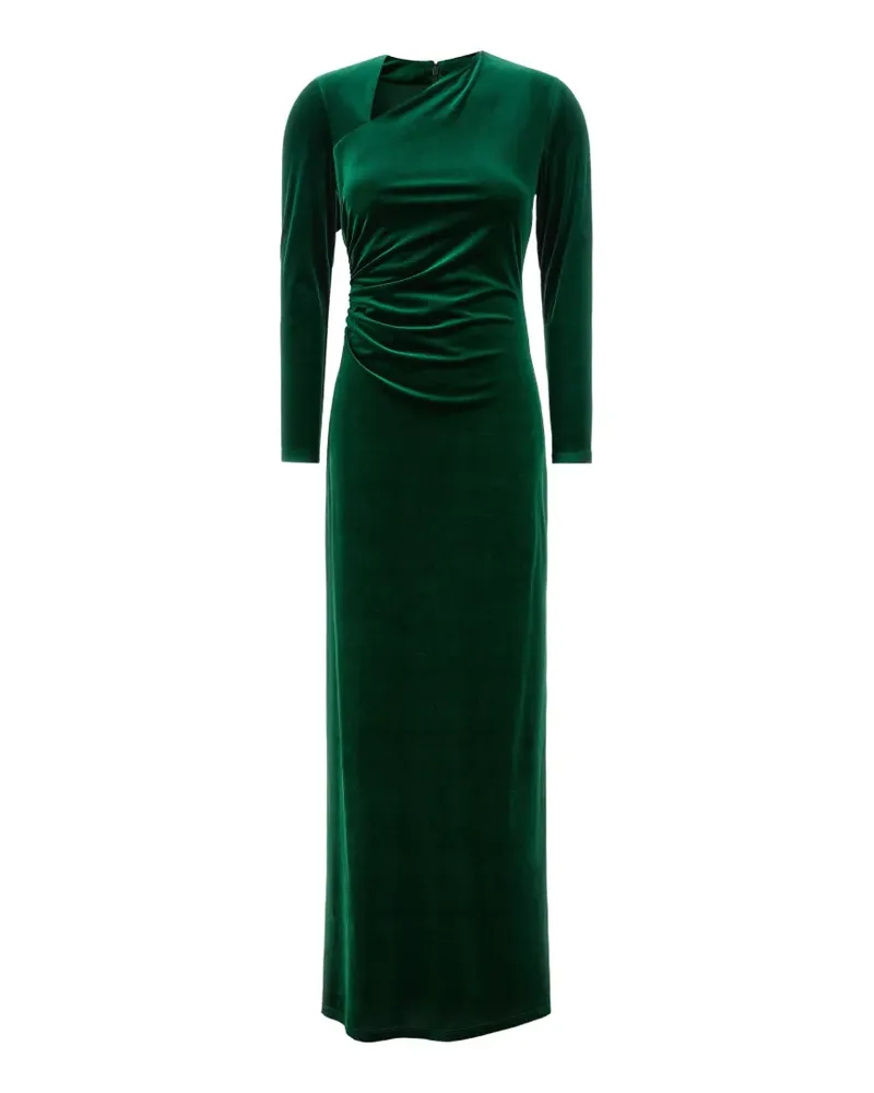 Ralph Lauren Asymmetrisches Maxikleid mit geraffter Taille - Grün Grün
