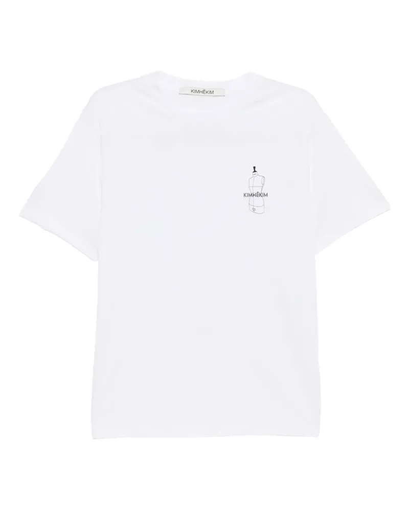 KIMHEKIM T-Shirt mit Logo-Print - Weiß Weiß