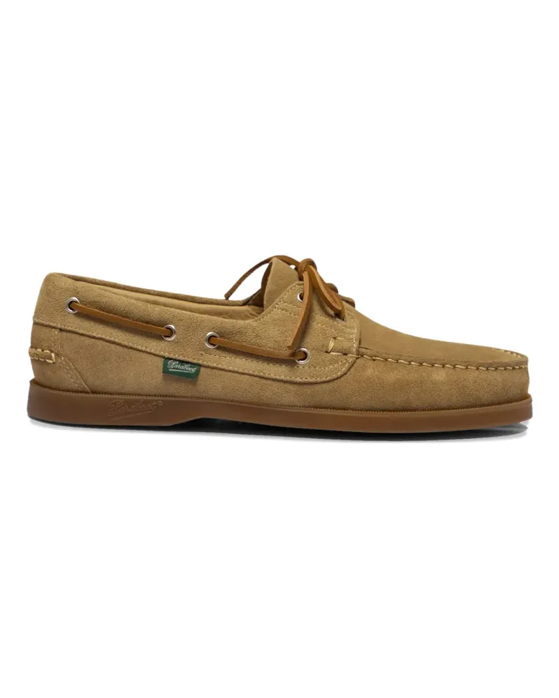 Paraboot Barth suede boat shoes - Nude Nude