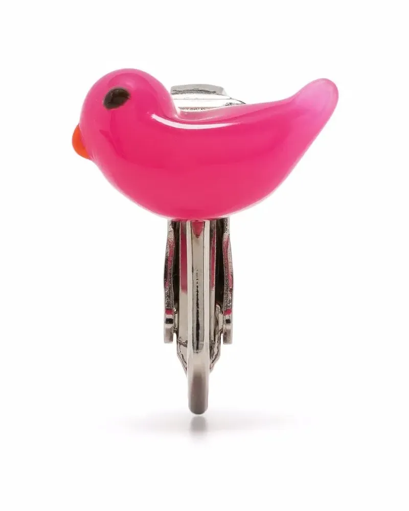 Dsquared2 Ohrring mit Vogelperle - Rosa Rosa