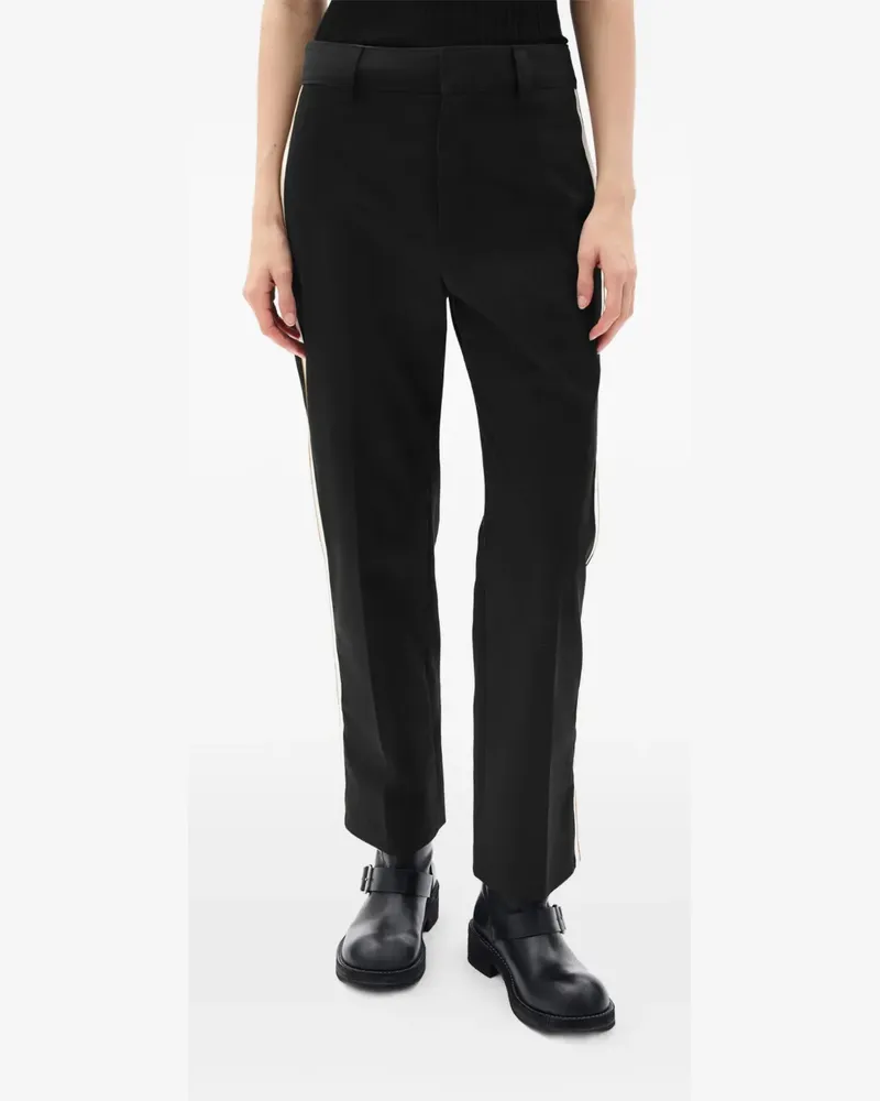 Ann Demeulemeester Fera Hose mit geradem Bein - Schwarz Schwarz