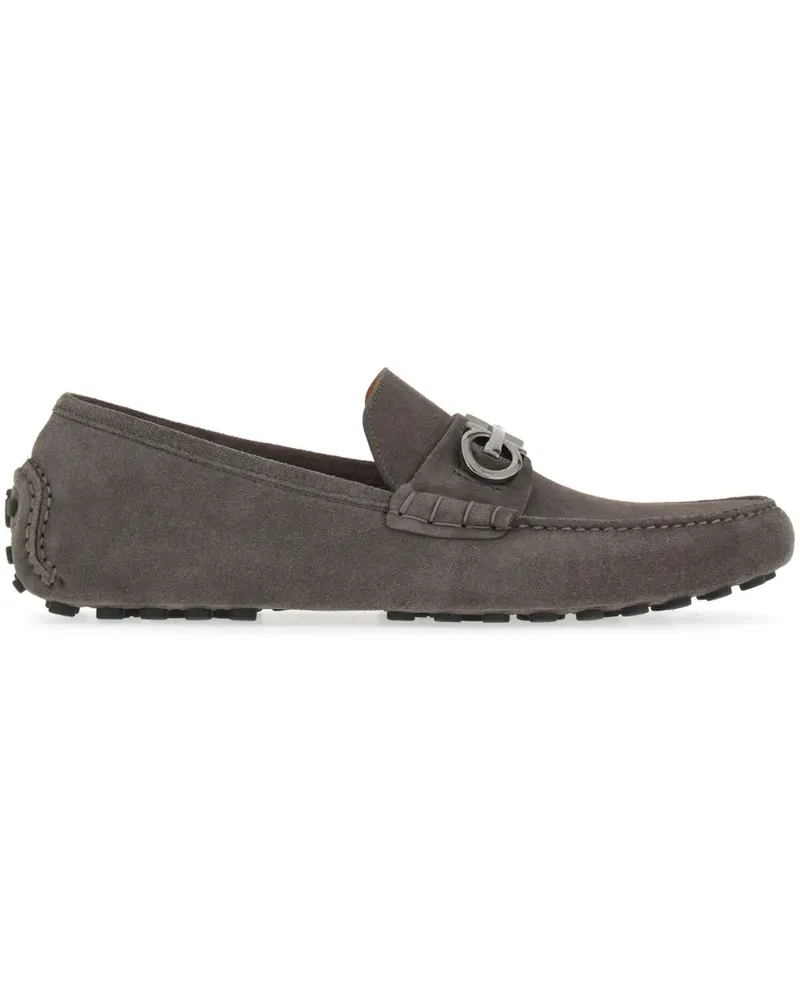 Ferragamo Loafer mit Gancini-Schild - Grau Grau