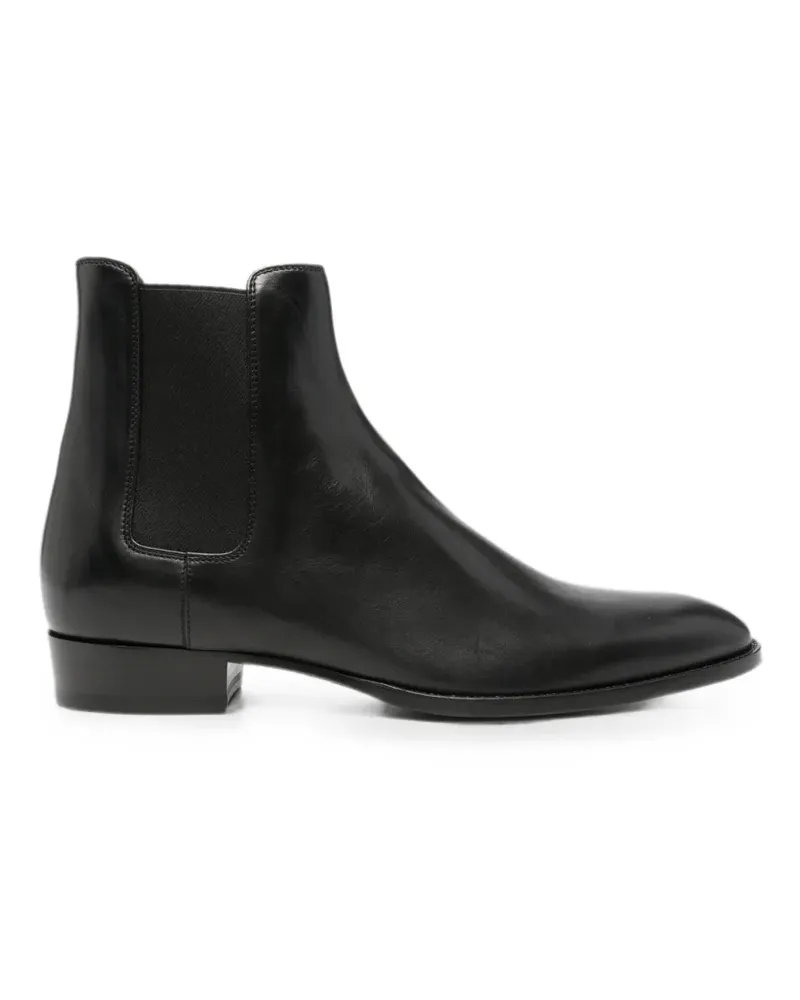 Saint Laurent Wyatt Chelsea-Boots - Schwarz Schwarz