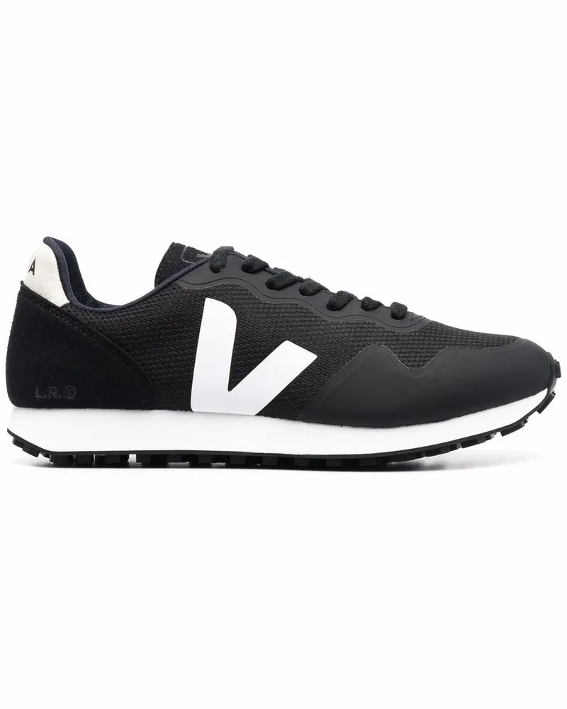 VEJA Sneakers mit Logo-Patch - Schwarz Schwarz