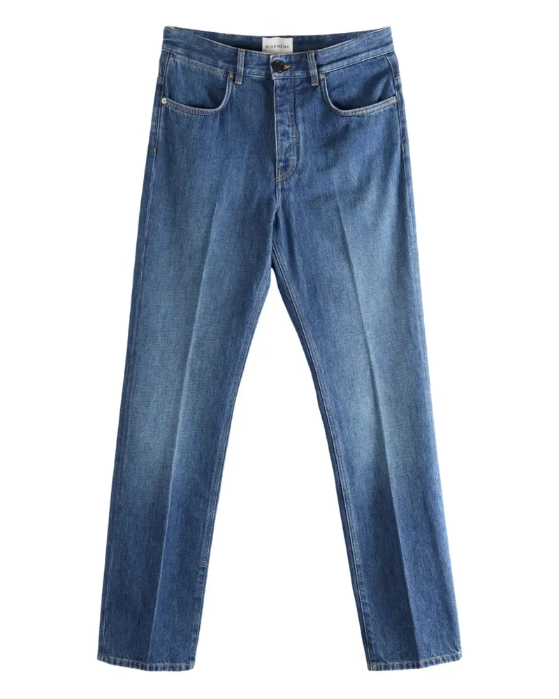 Givenchy Hose mit Logo-Patch - Blau Blau