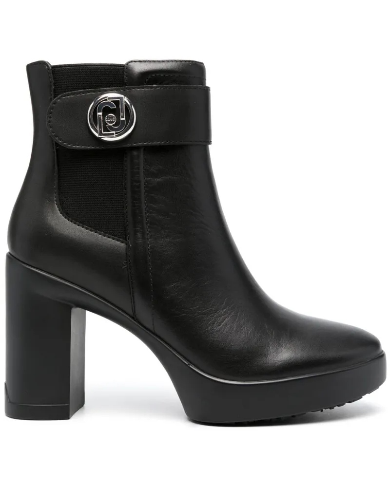 Liu Jo Stiefel mit Schnürung 100mm - Schwarz Schwarz