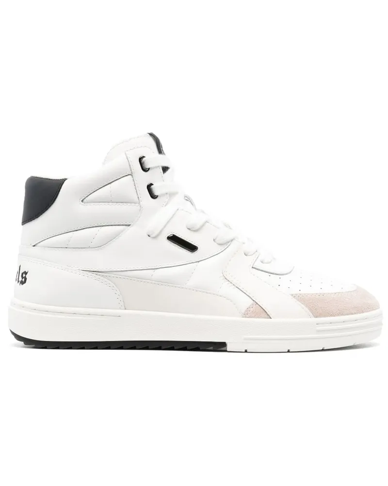 Palm Angels University High-Top-Sneakers Weiß