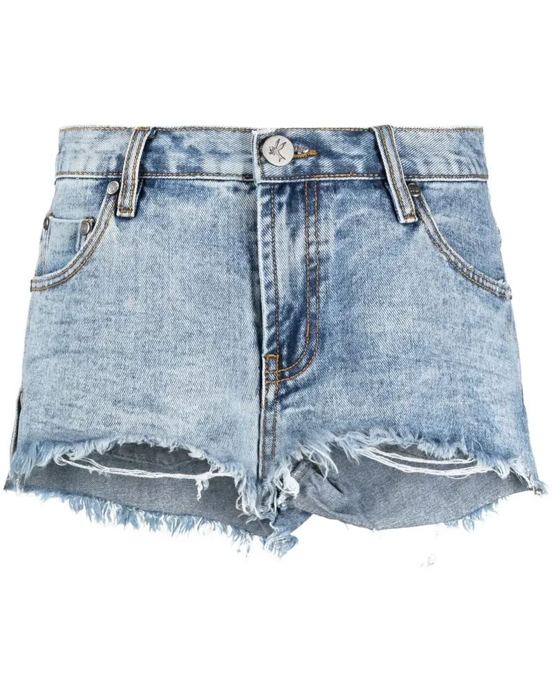One Teaspoon Hollywood Marlons Jeansshorts - Blau Blau