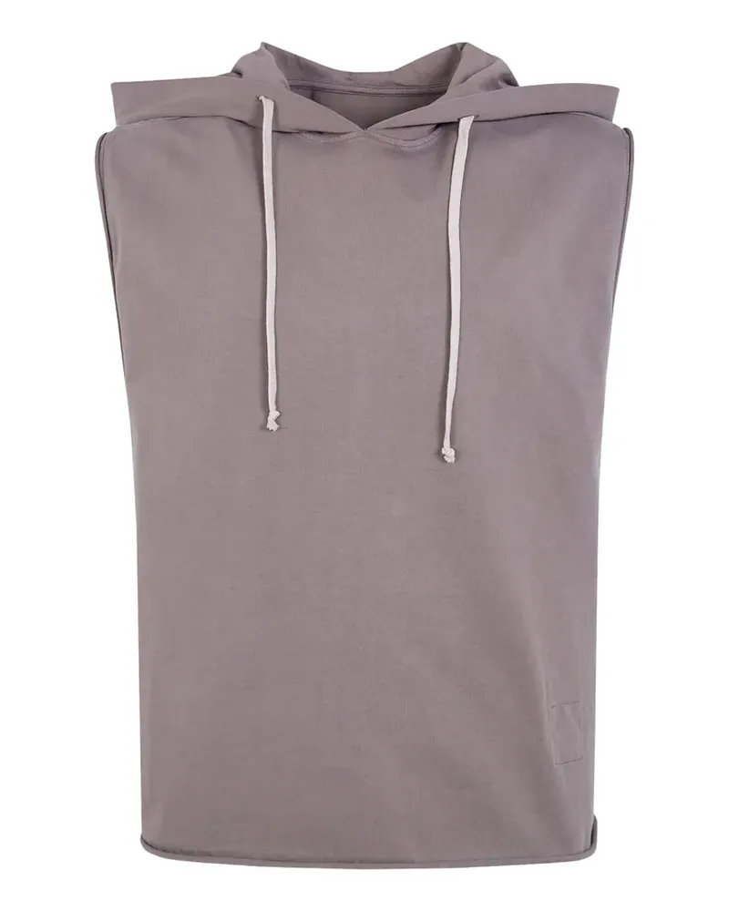 DRKSHDW by Rick Owens sleeveless drawstring hoodie - Nude Nude
