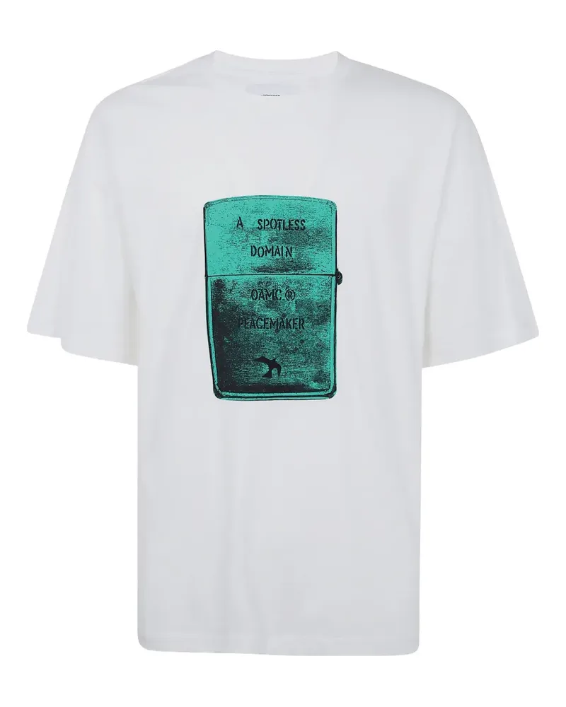 OAMC T-Shirt mit grafischem Print - Weiß Weiß