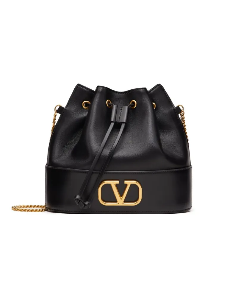 Valentino Garavani Mini VLogo Signature Schultertasche - Schwarz Schwarz