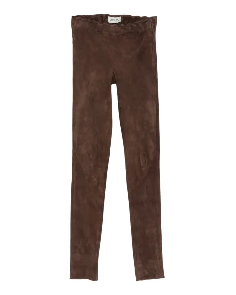 Arma Schmale Wildlederhose - Braun Braun