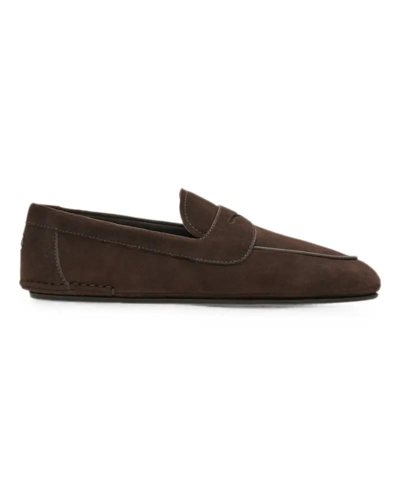Ferragamo suede loafers - Braun Braun