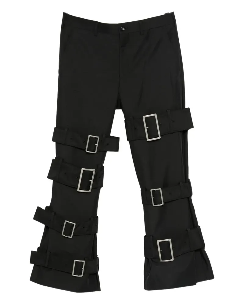 Comme des Garçons Hose mit Gürtel - Schwarz Schwarz