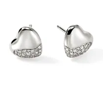 Pepple Heart Ohrringe aus Sterlingsilber