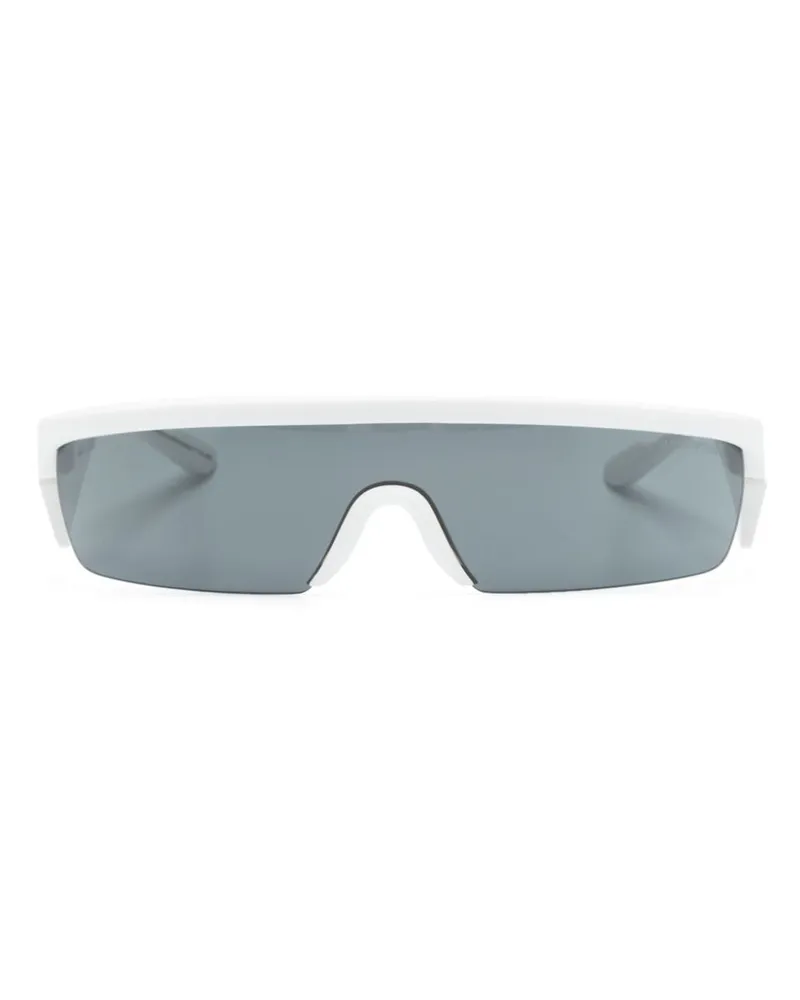 Emporio Armani Sonnenbrille mit austauschbaren Gläsern Weiß
