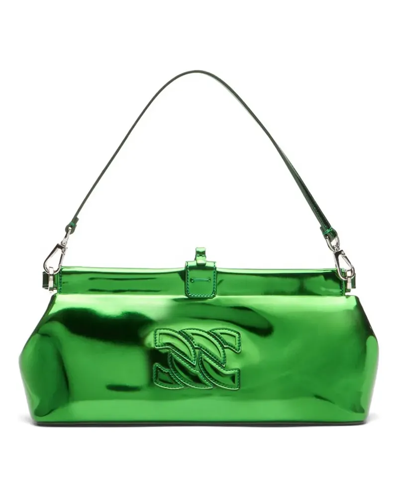 Casadei Interstellar logo-detail shoulder bag - Grün Grün