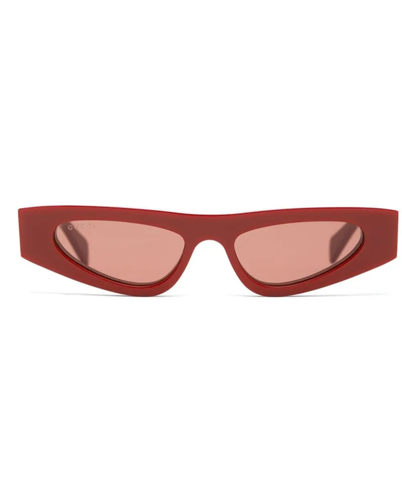 Gucci Sonnenbrille mit Cat-Eye-Gestell - Rot Rot
