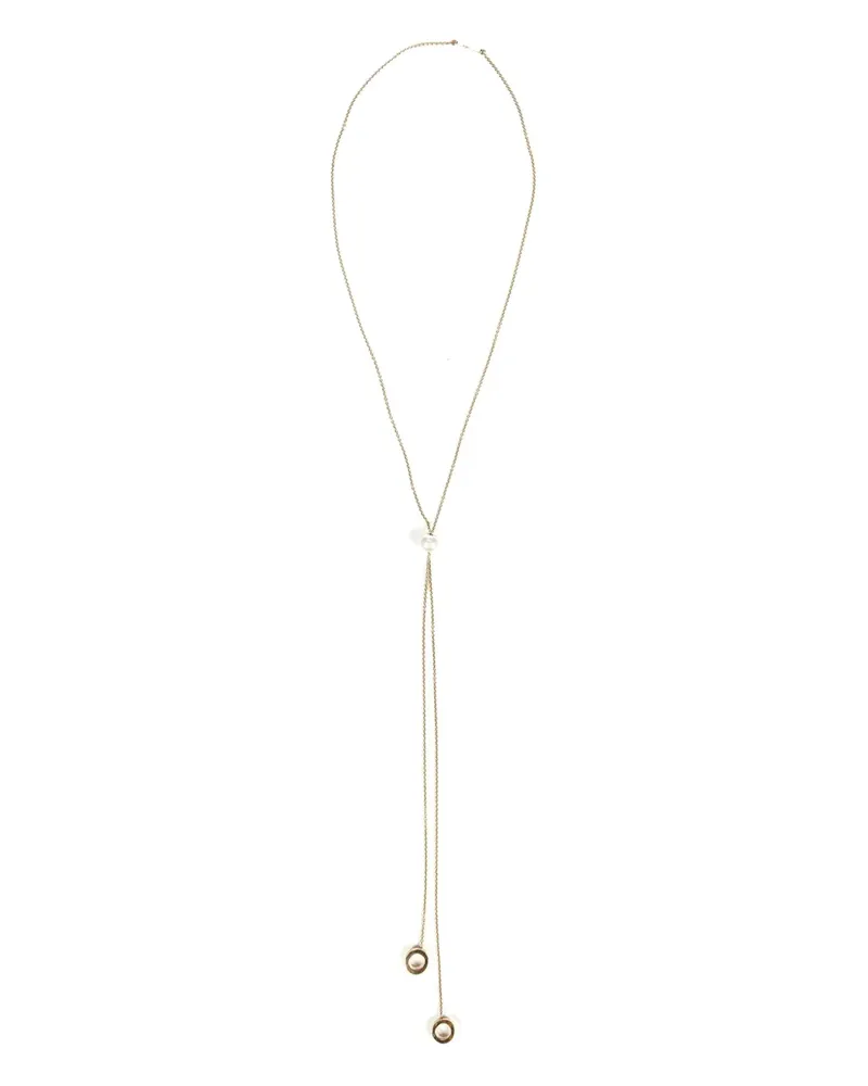 Delfina Delettrez 18K yellow gold Uma chain-link pearl necklace Gold