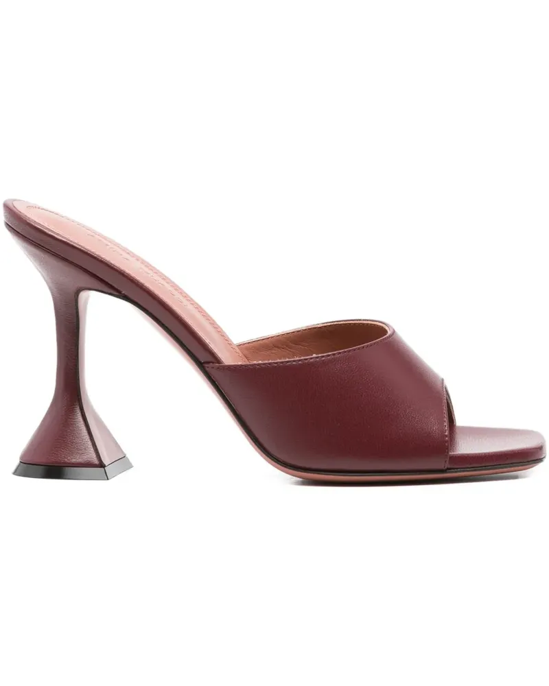 Amina Muaddi 95mm Lupita heeled sandals - Rot Rot