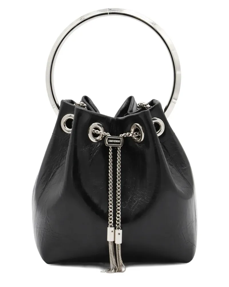Jimmy Choo Bon Bon Tasche mit Ring - Schwarz Schwarz