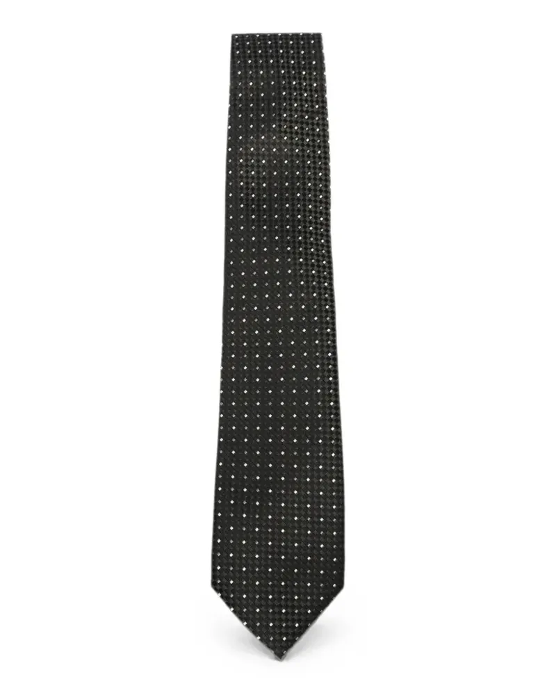 Tom Ford patterned silk tie - Schwarz Schwarz