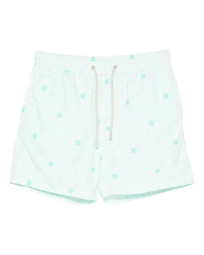MC2 Saint Barth Lighting Micro floral-print swim shorts - Grün Grün