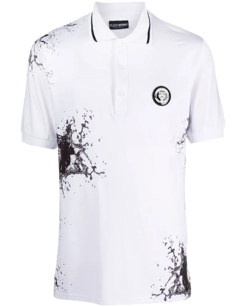 Philipp Plein Splash Extreme Poloshirt - Weiß Weiß