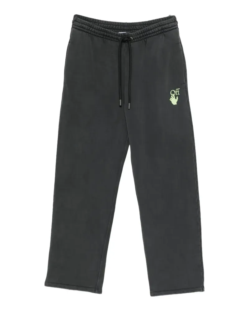 OFF-WHITE Arrows-print drawstring track pants - Grau Grau