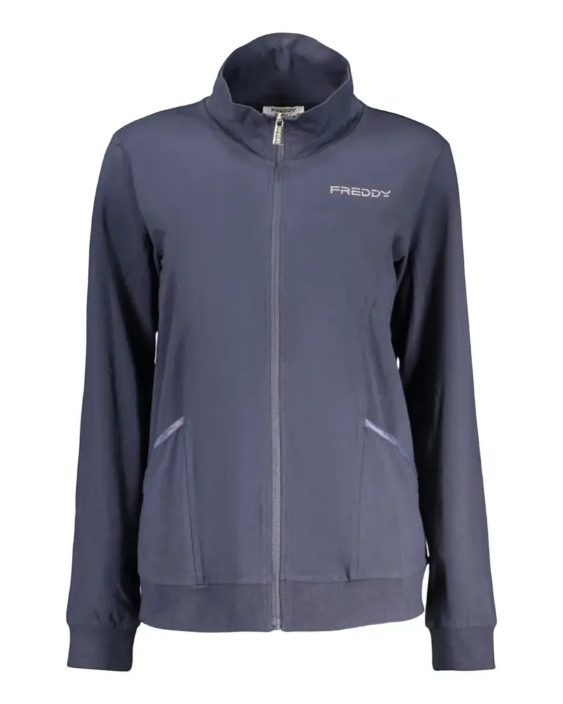 Freddy Sweatshirtjacke mit Stehkragen - Blau Blau