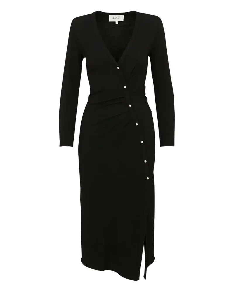 ba&sh Tango Midikleid - Schwarz Schwarz