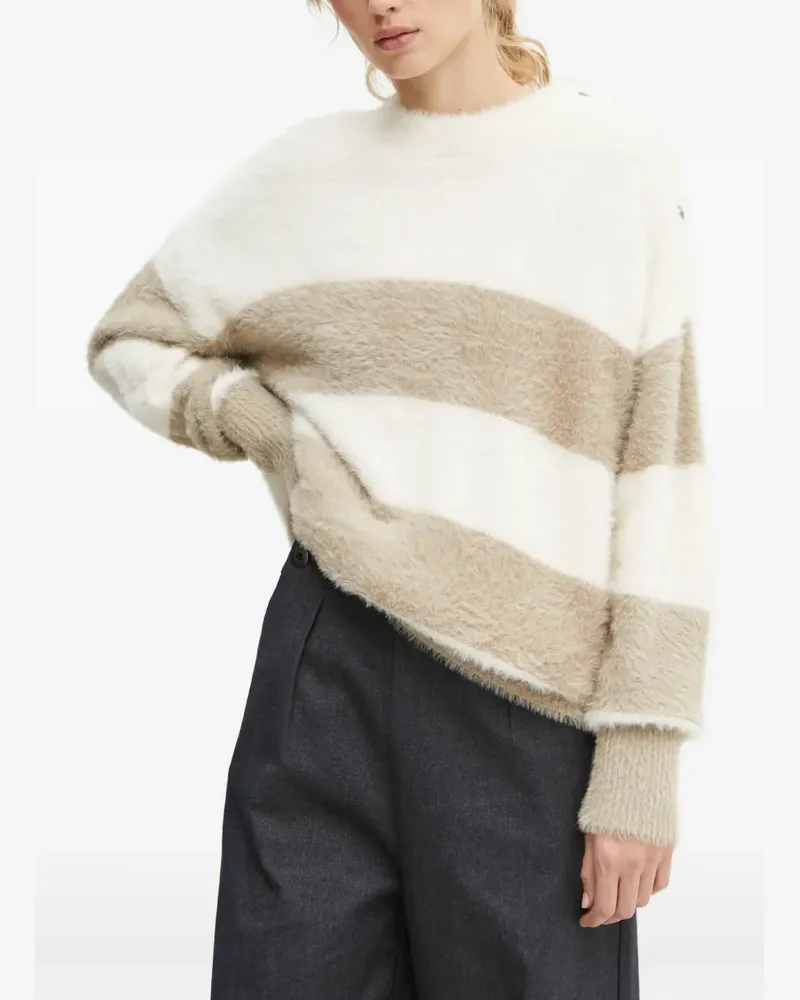 G-STAR RAW striped round-neck sweater - Weiß Weiß