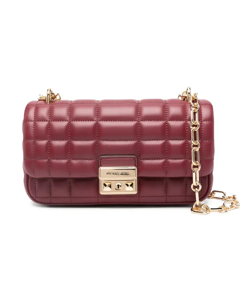 Michael Kors Kleine Tribeca Schultertasche mit Steppung - Rot Rot