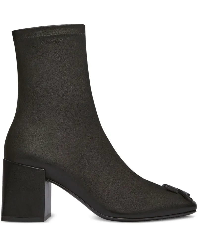 Courrèges Reedition Stiefeletten mit Blockabsatz 70mm - Schwarz Schwarz