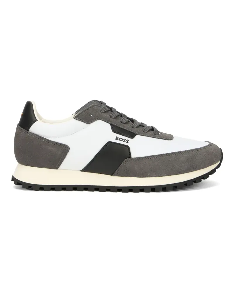 HUGO BOSS Sneakers mit Wildledereinsätzen - Weiß Weiß