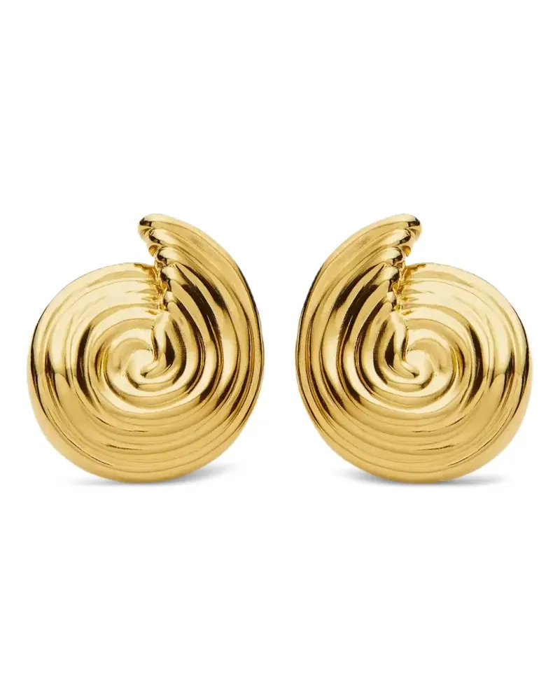 Missoma Kleine Ohrstecker mit Spiralmotiv - Gold Gold