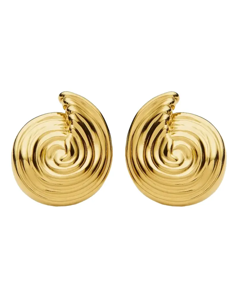 Missoma small spiral-motif stud earrings - Gold Gold