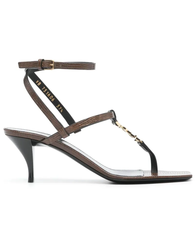 Saint Laurent Cassandra Sandalen 60mm - Braun Braun