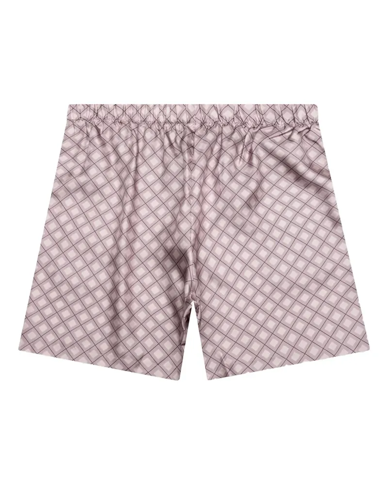 John Elliott + Co Shorts aus Seide mit Print - Nude Nude