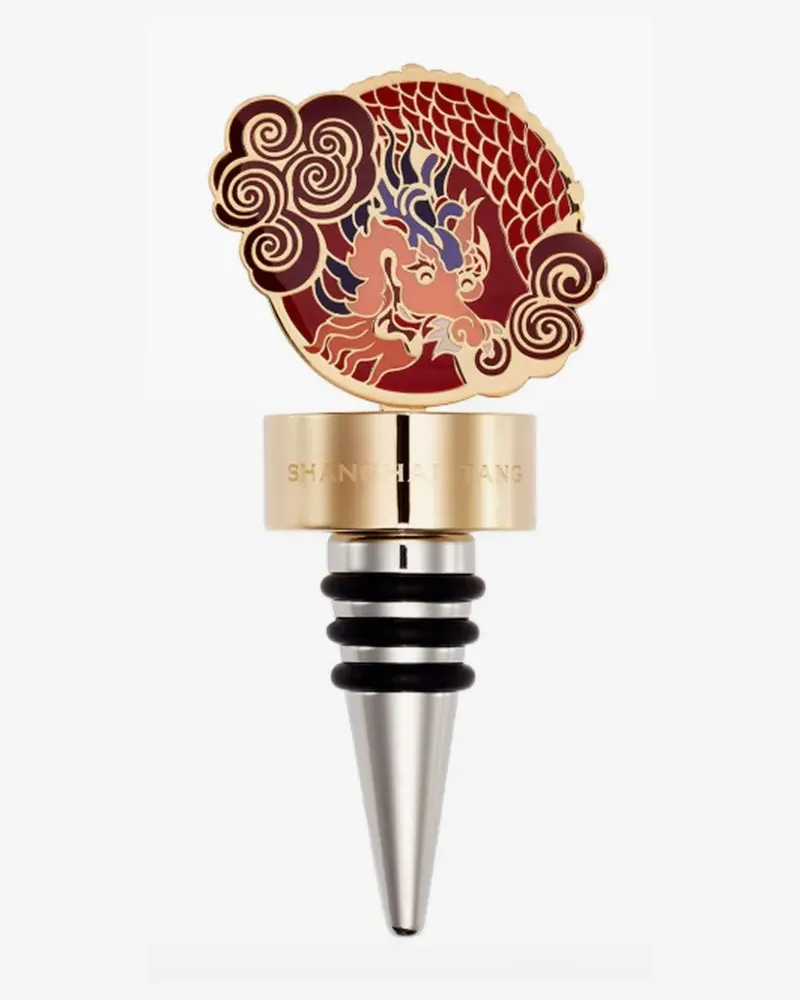 Shanghai Tang Tang Dragon wine stopper - Gold Gold
